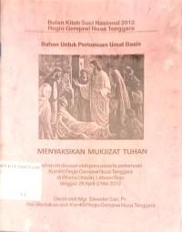 Menyaksikan Mukjizat Tuhan